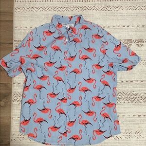 Old Navy Flamingo Patterned Casual Shirt